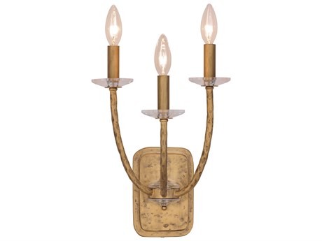 Minka Lavery Atella 3-Light Ashen Gold Wall Sconce
