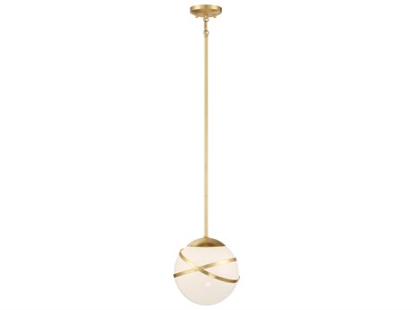 Minka Lavery Atlys 1-Light Spring Gold Leaf Globe Mini Pendant