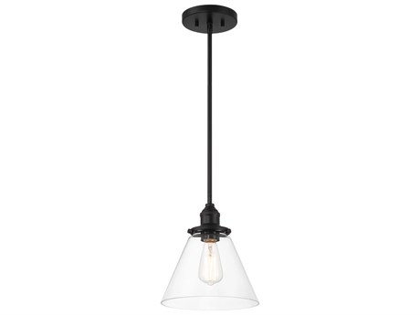 Minka Lavery Barwell 1-Light Coal Black Traditional Mini Pendant