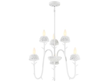 Minka Lavery North Fork 3-Light Sand White Candelabra Chandelier