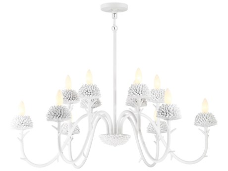 Minka Lavery North Fork 6-Light Sand White Candelabra Chandelier
