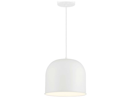 Minka Lavery Vantage 1-Light White Dome Mini Pendant