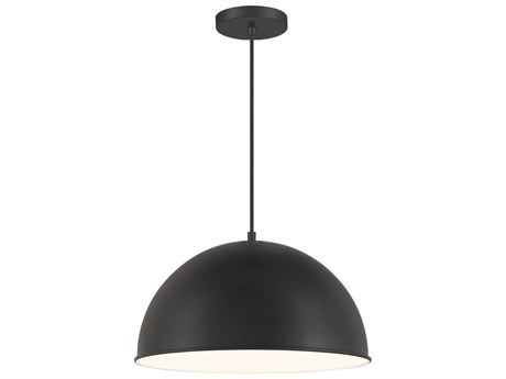 Minka Lavery Vantage 1-Light Coal Black Dome Pendant