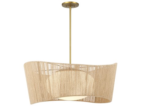 Minka Lavery Key Largo 1-Light Soft Brass Glass Globe Pendant
