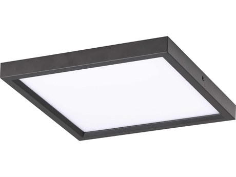 Minka Lavery 1-Light Coal Black Glass LED Flush Mount