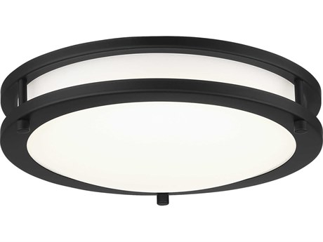 Minka Lavery 1-Light Coal Black LED Round Flush Mount