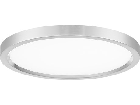Minka Lavery 1-Light Brushed Nickel LED Round Flush Mount