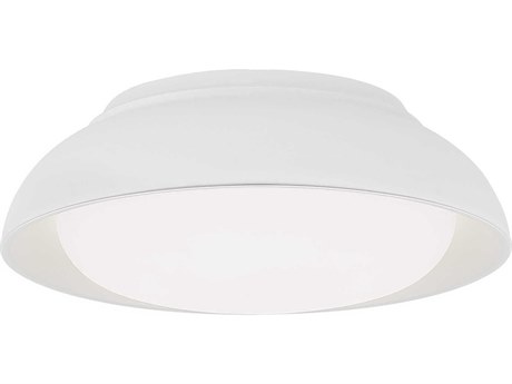 Minka Lavery 1-Light Sand White LED Bowl Flush Mount