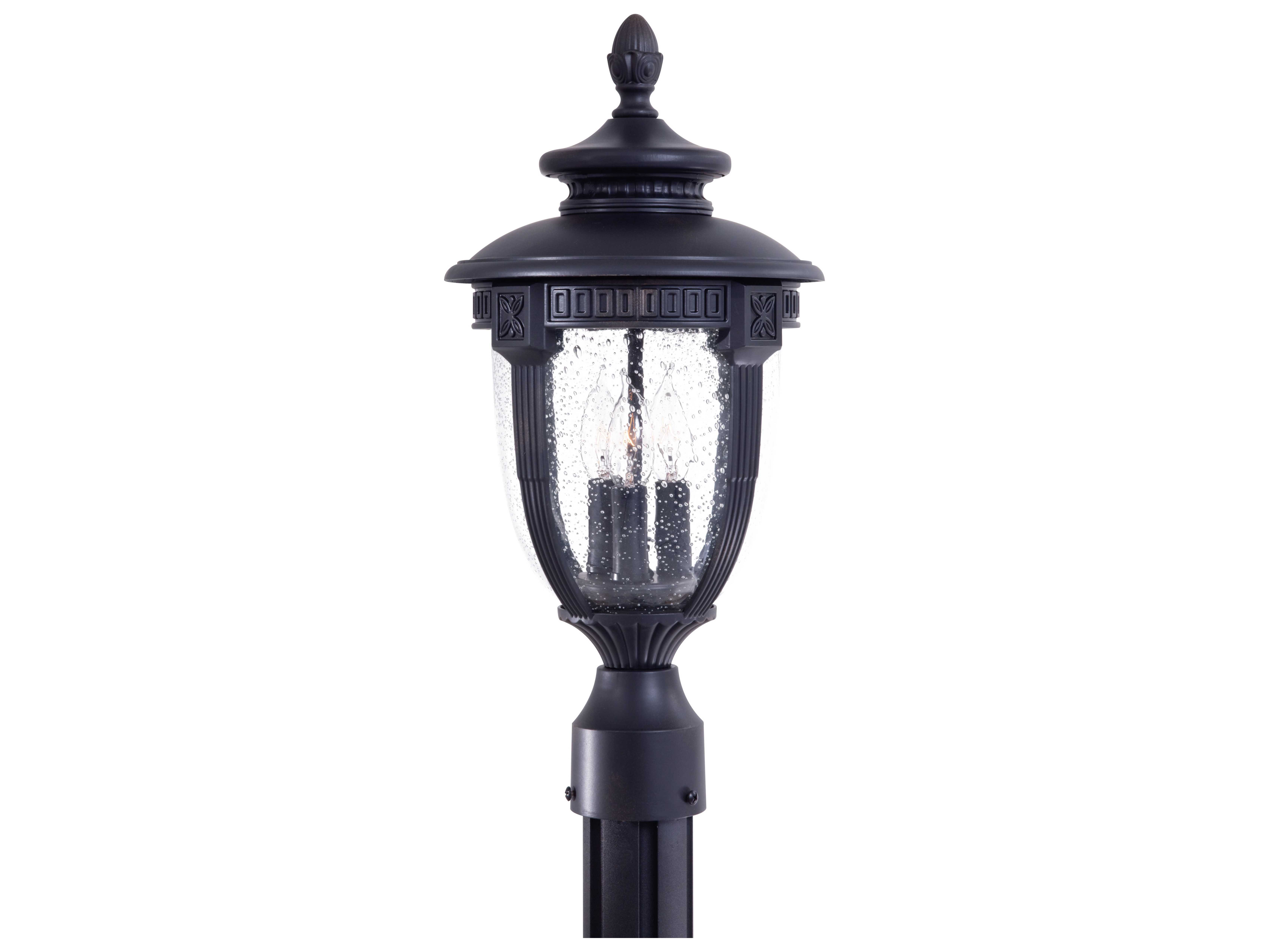 Minka Lavery Burwick Heritage Three-Light Outdoor Post Light | MGO895694