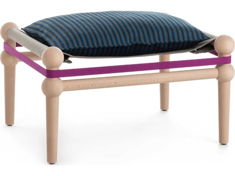 Magis Twain Natural Solid Beech Upholstered Ottoman