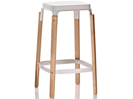 Magis Steelwood Beech Wood Bar Stool