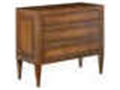 Modern History Home Verona 3-Drawers Brown Mahogany Wood Nightstand