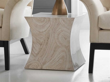Modern History Home Aero Square Marble End Table