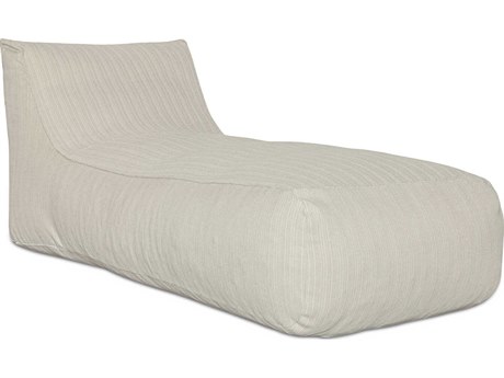 Moe's Home Outdoor Lirio Cream Fabric Cushion Chaise Lounge