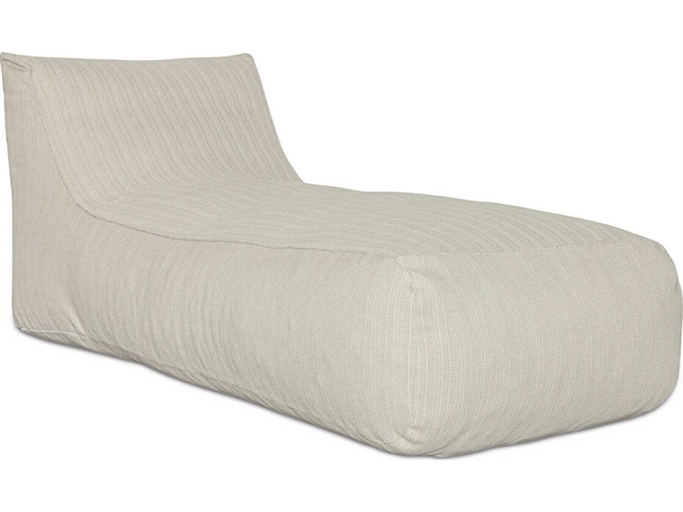 Moe's Home Outdoor Lirio Cream Fabric Cushion Chaise Lounge