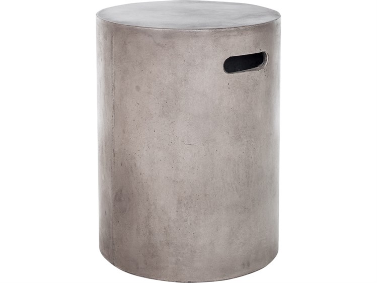 Moe's Home Outdoor Dark Grey Round Stool / End Table