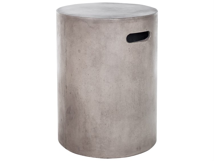 Moe's Home Outdoor Dark Grey Round Stool / End Table