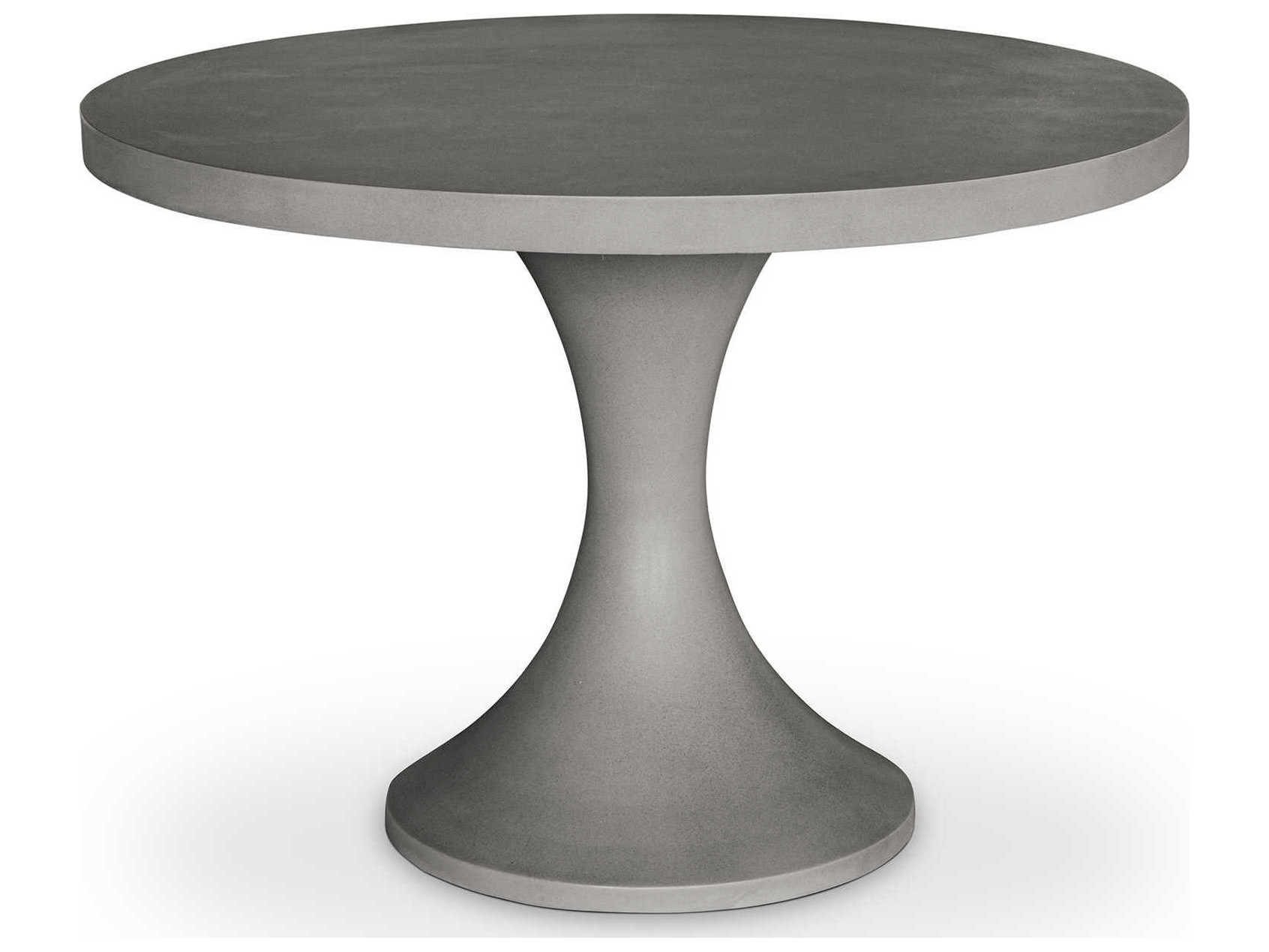 Wide Concrete Round Dining Table, Round Concrete Dining Table Outdoor