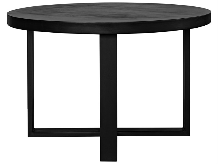 Moe's Home Outdoor Jedrik Black Concrete Round Dining Table