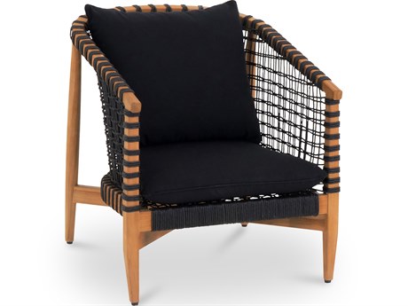 Moe's Home Outdoor Kuna Lounge Chair Black