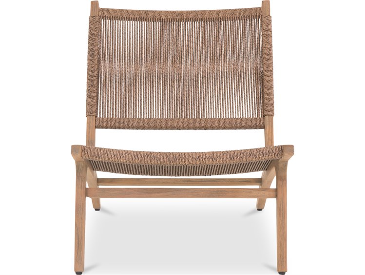 Moe's Home Outdoor Palma Lounge Chair Warm Brown