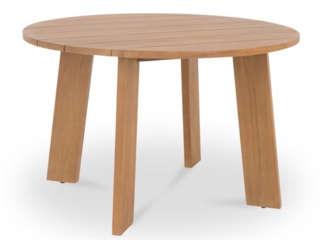 Moe's Home Outdoor Delta 47"W Round Dining Table Natural