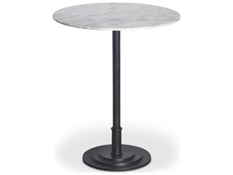 Moe's Home Outdoor Tori White Aluminum Round Counter Table