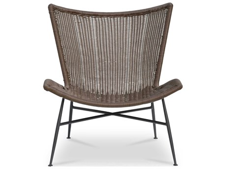 Moe's Home Outdoor Paige Brown Wicker Lounge Chair