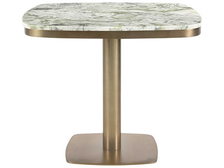 Moe's Home Outdoor Celeste Green Metal Square Dining Table