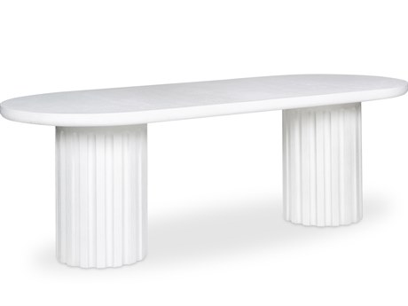 Moe's Home Outdoor Eris 35.5"W Dining Table White