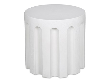 Moe's Home Outdoor Eris 17.5"W Accent Table White