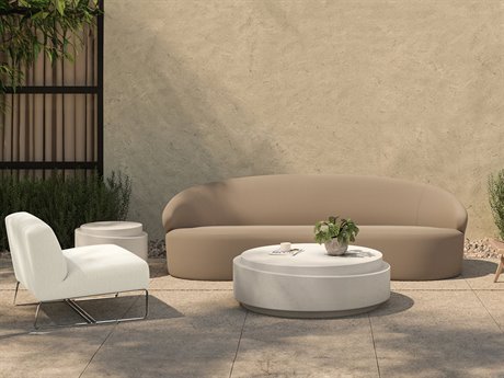 Moe's Home Outdoor Jules Fabric Conversation Patio Lounge Set