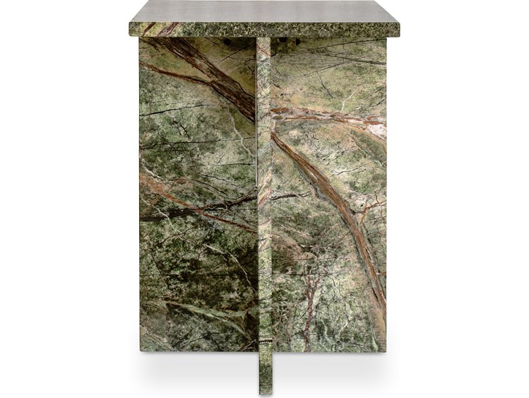Moe's Home Outdoor Blair Green Stone Square End Table