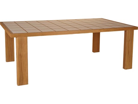 Moe's Home Outdoor Marina Natural Teak Rectangular Dining Table