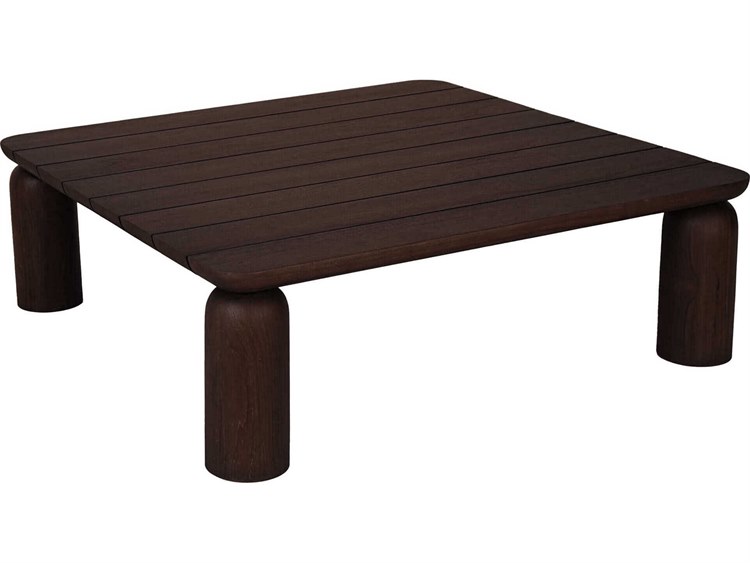Moe's Home Outdoor Barclay Brown Wood Square Coffee Table