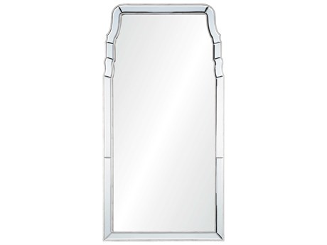 Mirror Home Distressed Gold Leaf Queen Anne Wall Mirror