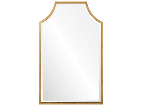 Mirror Home Distressed Gold Leaf Wall Mirror