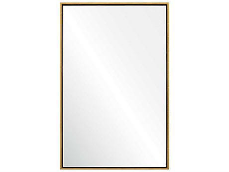 Mirror Home Water Gilded Gold Leaf Ebony Rectangular Wall Mirror