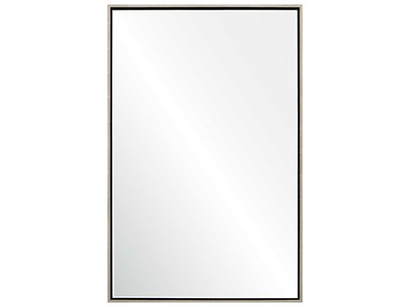Mirror Home Water Gilded Silver Leaf Ebony Rectangular Wall Mirror