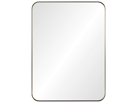 Mirror Home Burnished Brass Rectangular Wall Mirror