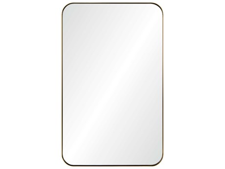 Mirror Home Burnished Brass Rectangular Wall Mirror