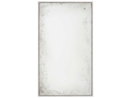 Mirror Home Rustic White Rectangular Wall Mirror