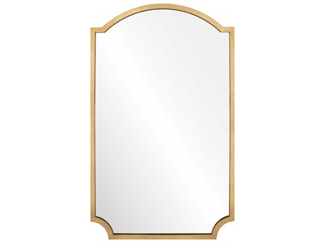 Mirror Home Distressed Gold Leaf Wall Mirror