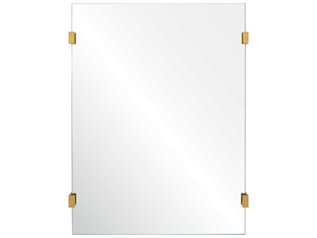 Mirror Home Burnished Brass Rectangular Wall Mirror