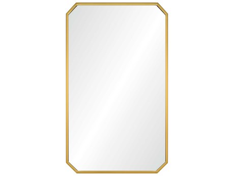 Mirror Home Burnished Brass Rectangular Wall Mirror