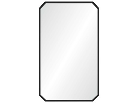 Mirror Home Matte Black Rectangular Wall Mirror