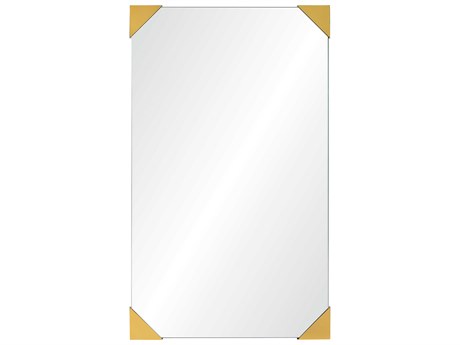 Mirror Home Burnished Brass Rectangular Wall Mirror