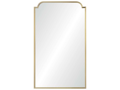 Mirror Home Satin Brass Rectangular Wall Mirror