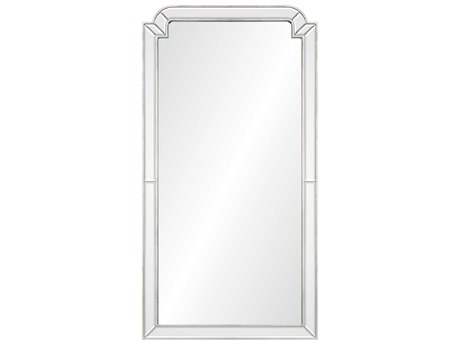 Mirror Home Distressed Silver Leaf Rectangular Wall Mirror