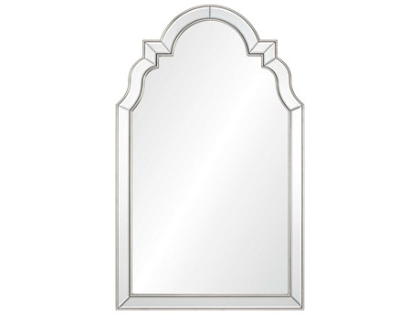Mirror Home Distressed Silver Leaf Framed Wall Mirror